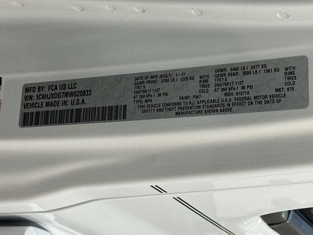 2021 Jeep Wrangler Unlimited Sport
