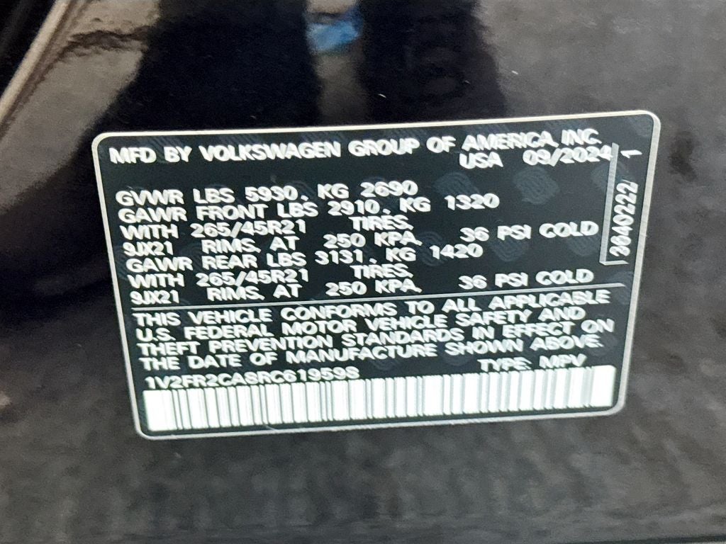 2024 Volkswagen Atlas 2.0T SEL Premium R-Line