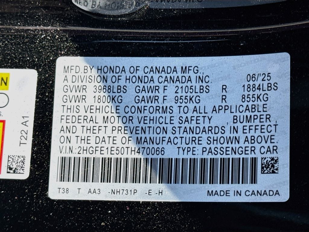 2026 Honda Civic Si Manual