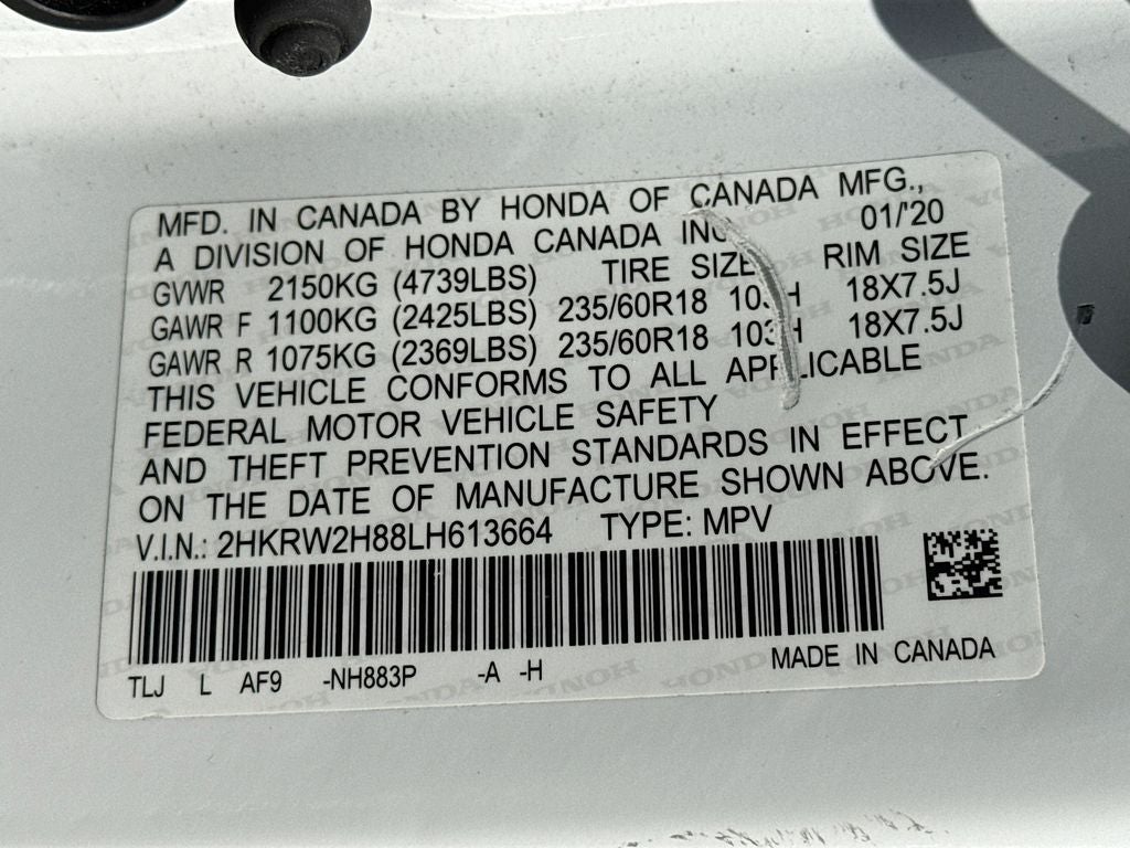 2020 Honda CR-V EX-L