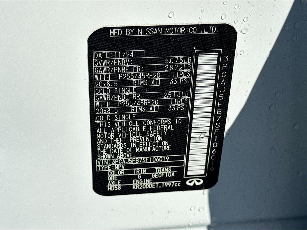 2025 INFINITI QX50 SPORT