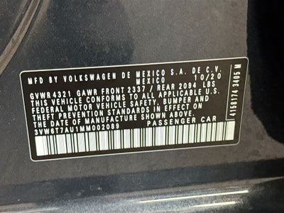 2021 Volkswagen Golf GTI 2.0T SE