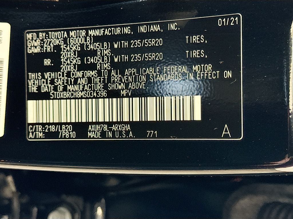 2021 Toyota Highlander Hybrid Limited
