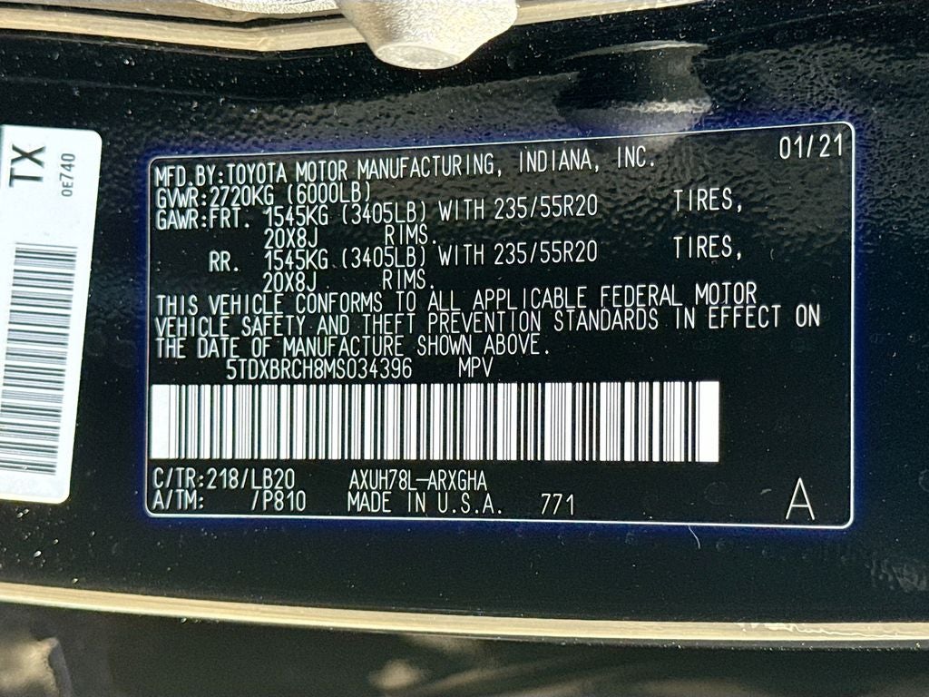 2021 Toyota Highlander Hybrid Limited