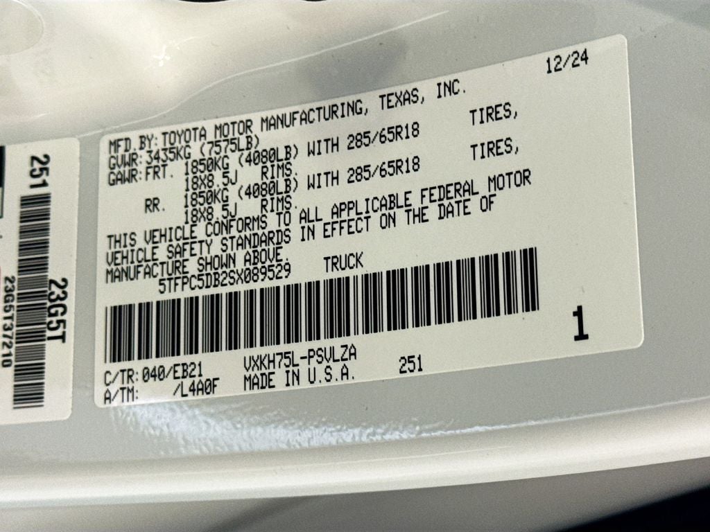 2025 Toyota Tundra Hybrid TRD Pro