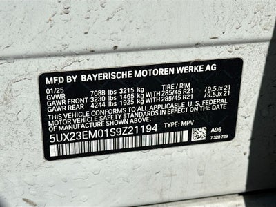 2025 BMW X7 xDrive40i