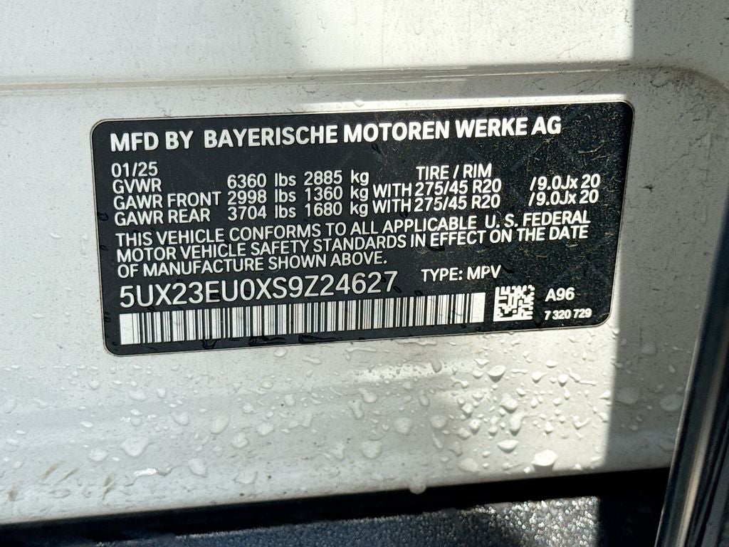 2025 BMW X5 xDrive40i