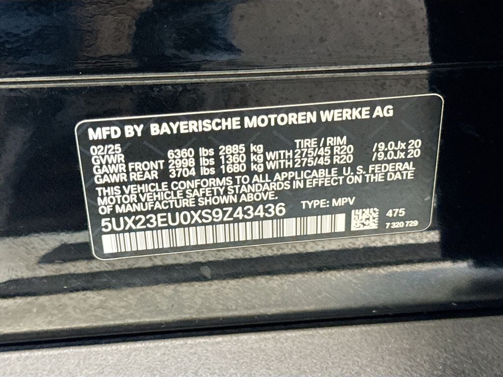 2025 BMW X5 xDrive40i