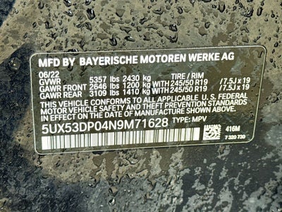 2022 BMW X3 xDrive30i