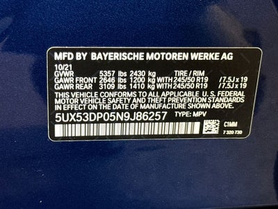 2022 BMW X3 xDrive30i