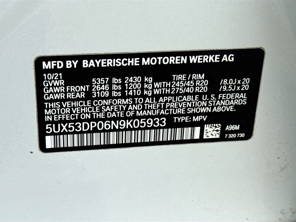 2022 BMW X3 xDrive30i