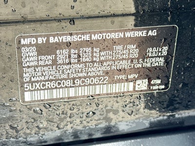 2020 BMW X5 xDrive40i