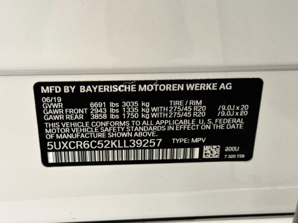 2019 BMW X5 xDrive40i