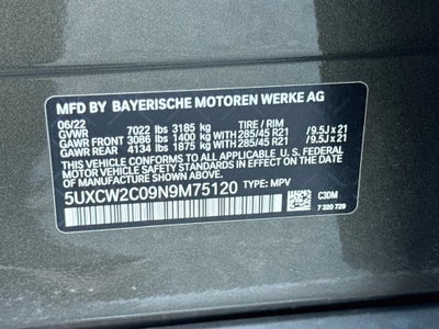 2022 BMW X7 xDrive40i