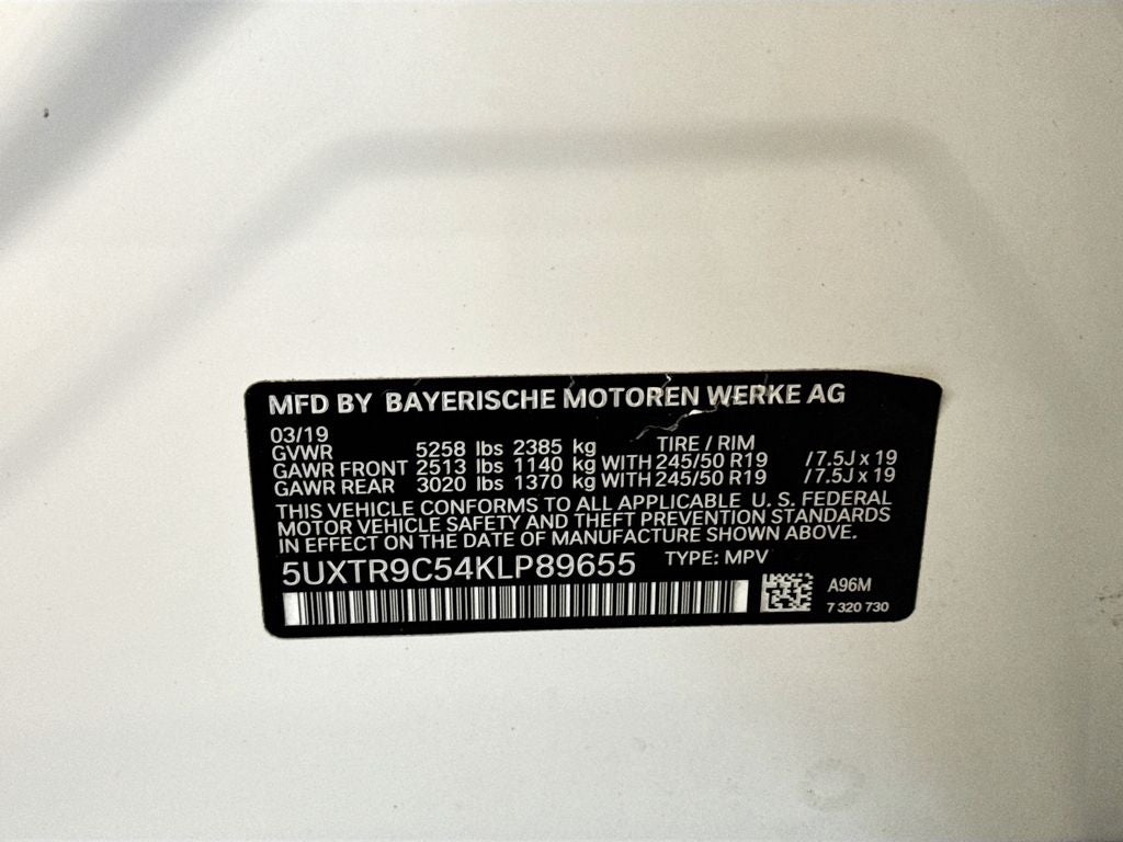 2019 BMW X3 xDrive30i
