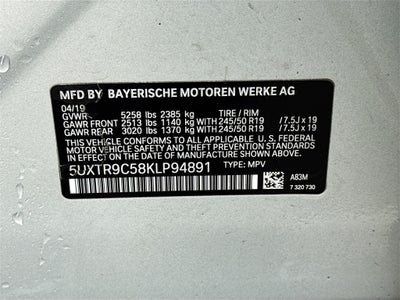 2019 BMW X3 xDrive30i