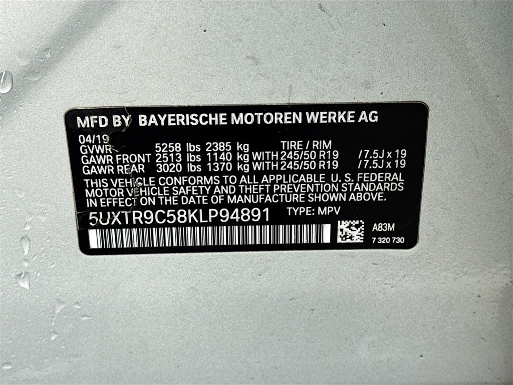 2019 BMW X3 xDrive30i