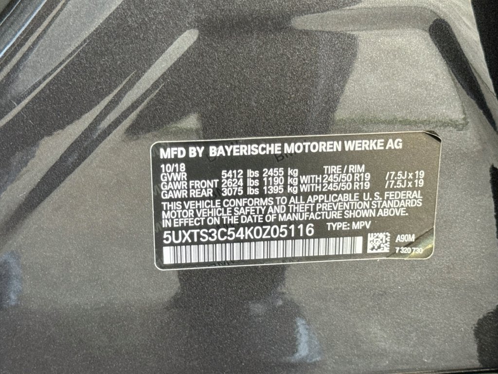 2019 BMW X3 M40i