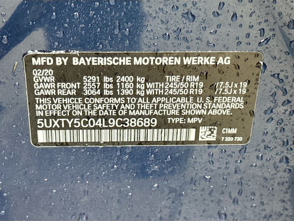 2020 BMW X3 xDrive30i