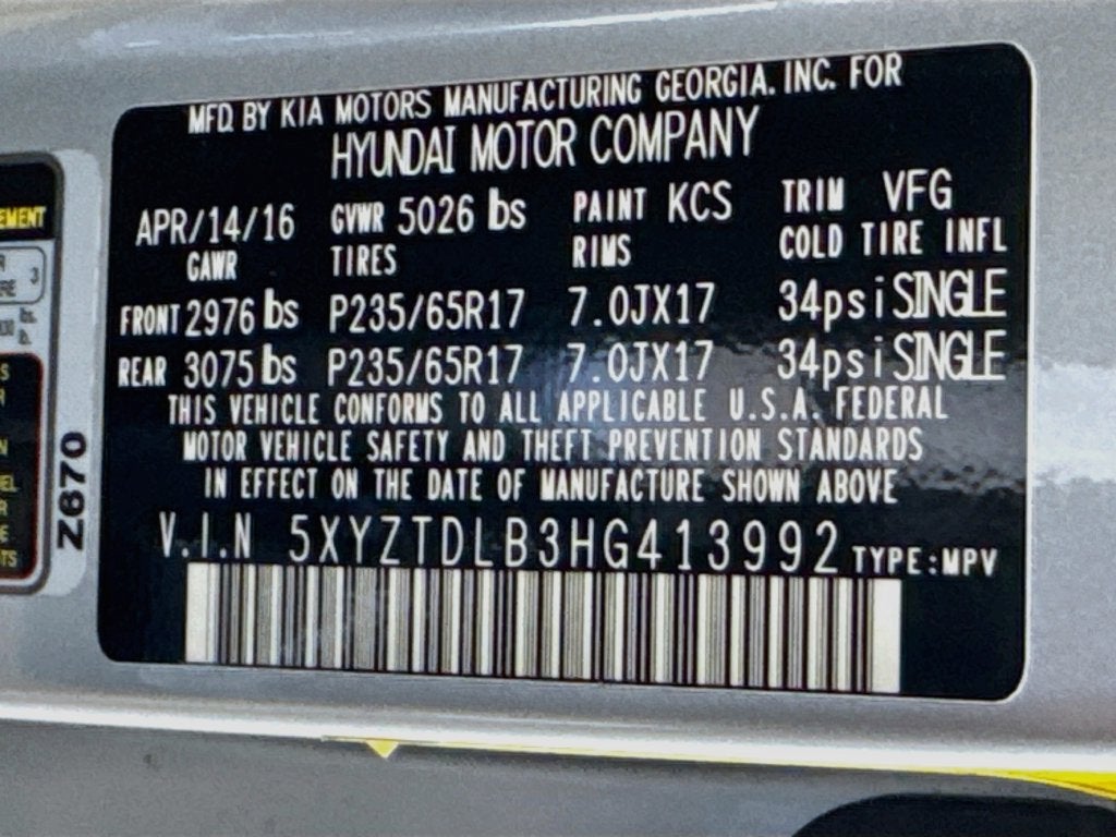 2017 Hyundai Santa Fe Sport 2.4 Base