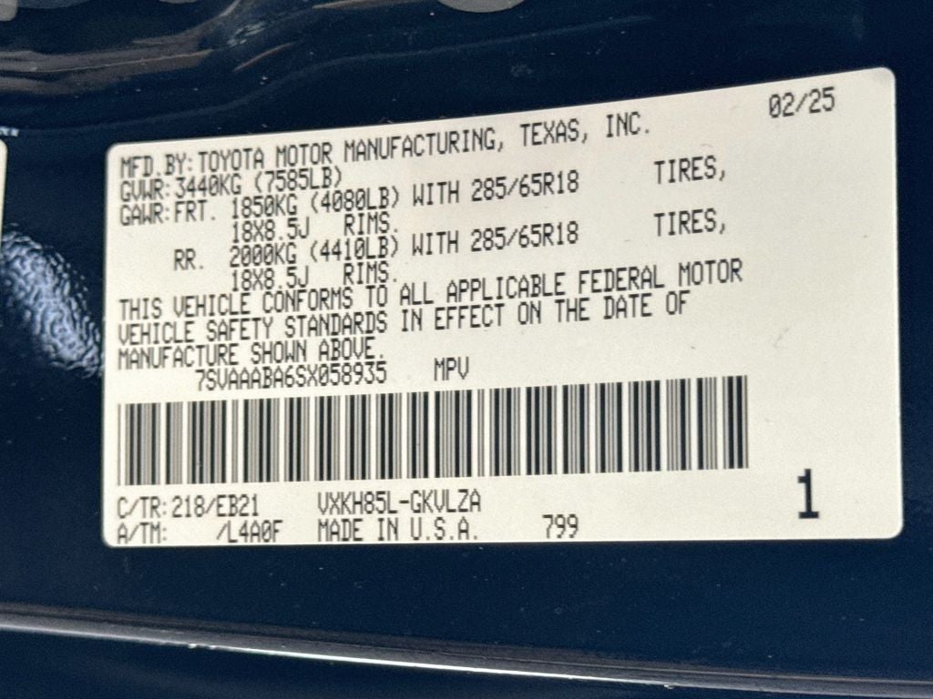 2025 Toyota Sequoia TRD Pro