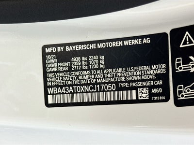 2022 BMW 430i xDrive 430i xDrive