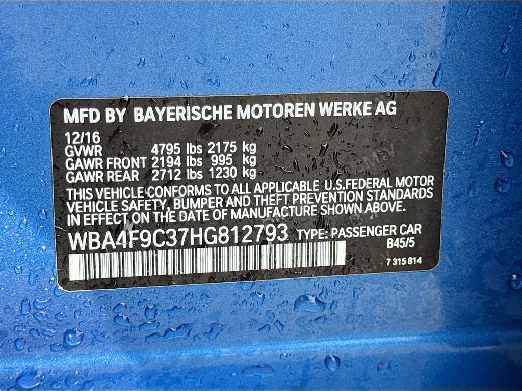 2017 BMW 4 Series 430i Gran Coupe
