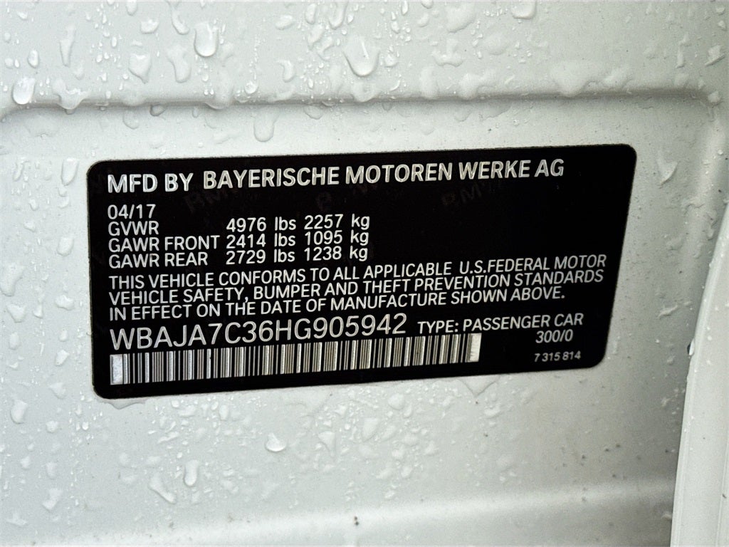 2017 BMW 5 Series 530i xDrive