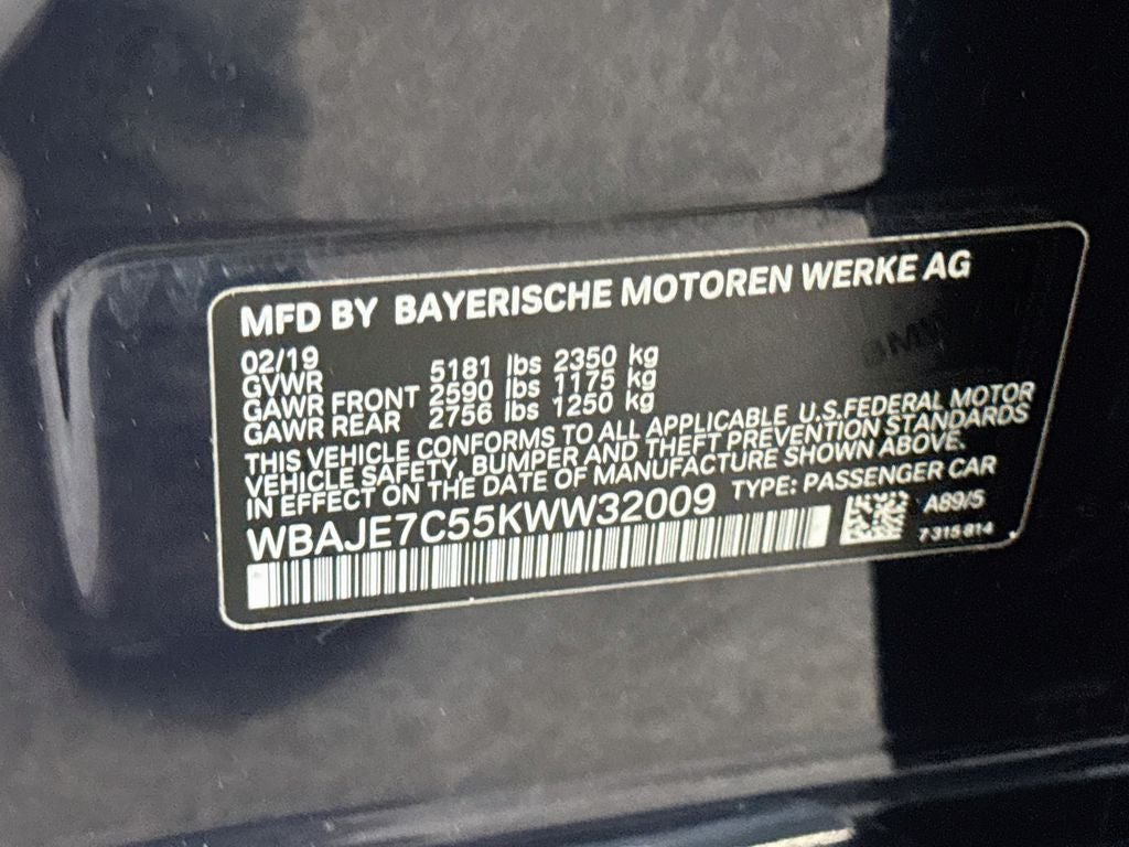 2019 BMW 540i 540i xDrive