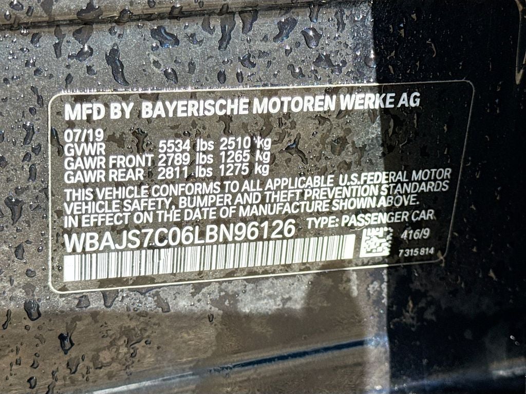 2020 BMW 5 Series M550i xDrive