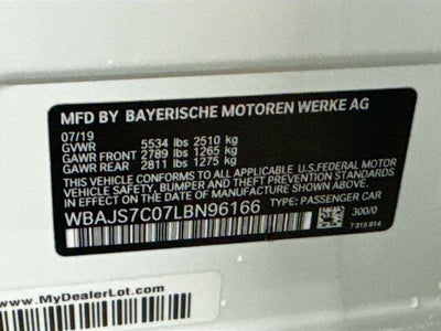 2020 BMW 550i xDrive M550i xDrive