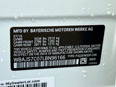 2020 BMW 5 Series M550i xDrive