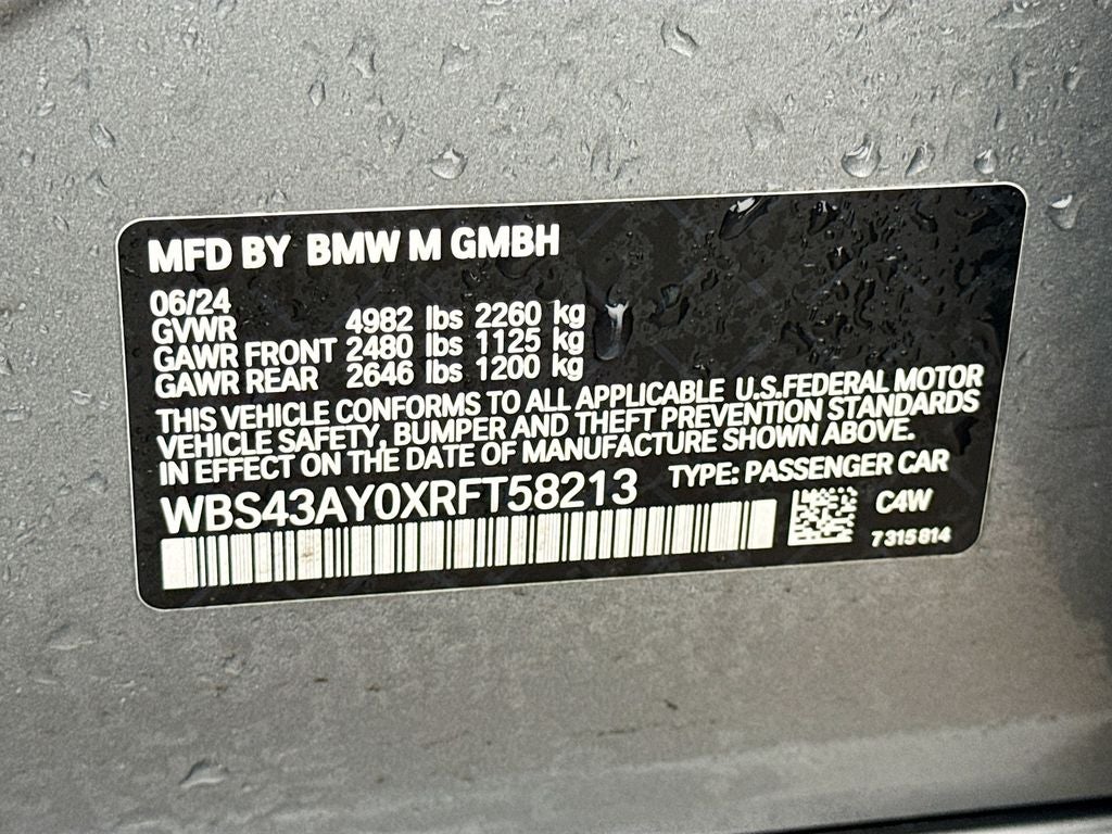 2024 BMW M3 Competition