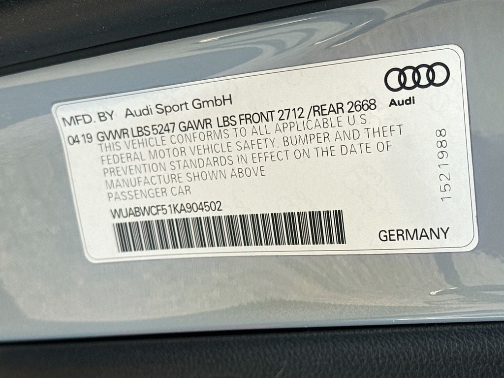 2019 Audi RS 5 2.9T quattro