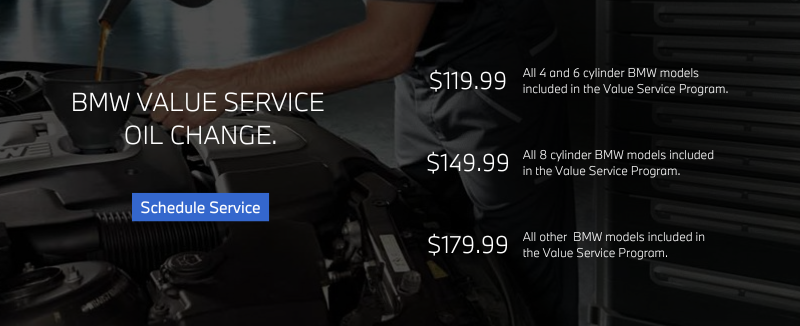 BMW Value Service Oil Change